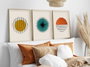 Wallity Huhu12 Pintura Decorativa en MDF con Marco (3 Piezas) 50 x 70 cm